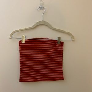 Small Red w/ stripes Tube Top